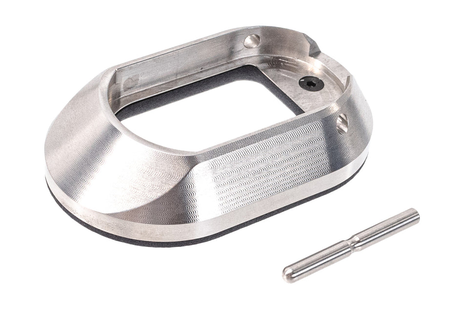 Revanchist Stainless Steel XL Magwell For Marui TM Hi-Capa GBBP  ( For Marui TM Original Polymer Grip )