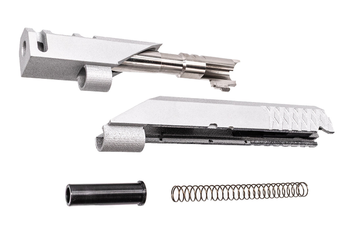 Revanchist 3D Printed 6" Slide Kit " 欲速則不達 " For Marui TM Hi-Capa GBBP Series ( Cerakote Silver )