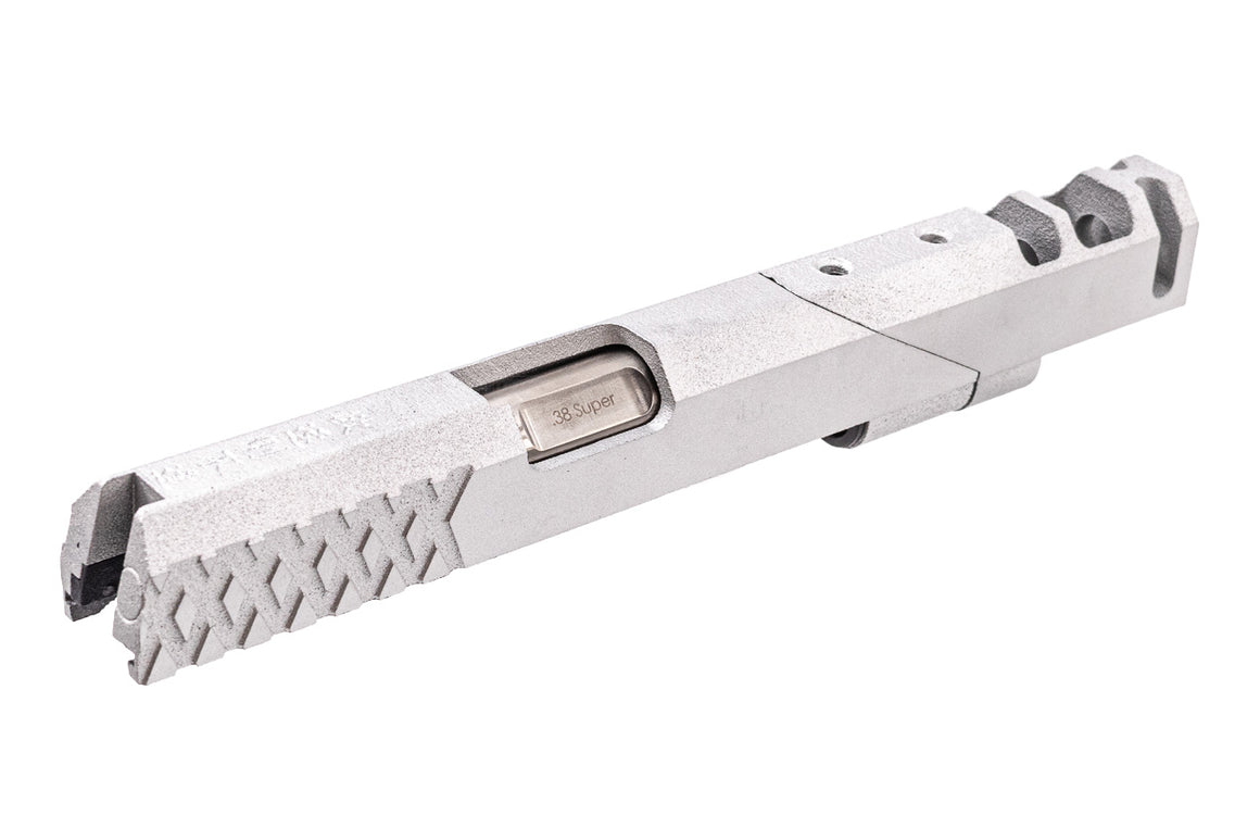 Revanchist 3D Printed 6" Slide Kit " 欲速則不達 " For Marui TM Hi-Capa GBBP Series ( Cerakote Silver )