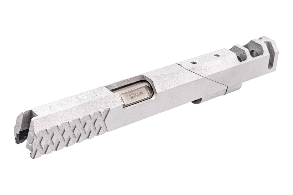 Revanchist 3D Printed 6" Slide Kit " 欲速則不達 " For Marui TM Hi-Capa GBBP Series ( Cerakote Silver )