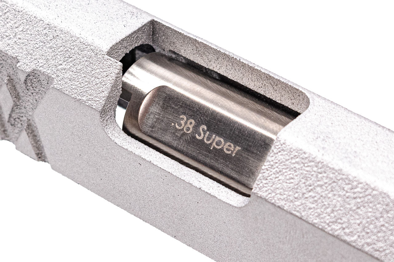 Revanchist 3D Printed 6" Slide Kit " 欲速則不達 " For Marui TM Hi-Capa GBBP Series ( Cerakote Silver )