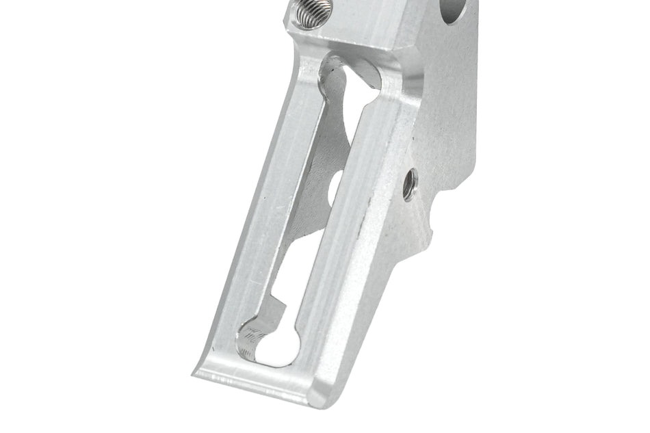 Revanchist CNC Aluminum Flat Trigger Set ( Silver Body ) For Umarex VFC Walther PDP GBBP -Blue