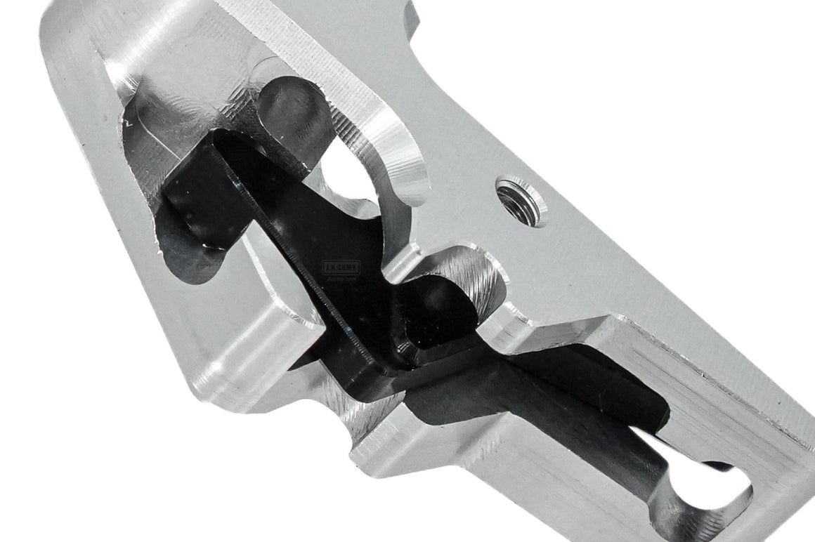 Revanchist CNC Aluminum Flat Trigger Set ( Silver Body ) For Umarex VFC Walther PDP GBBP -Blue