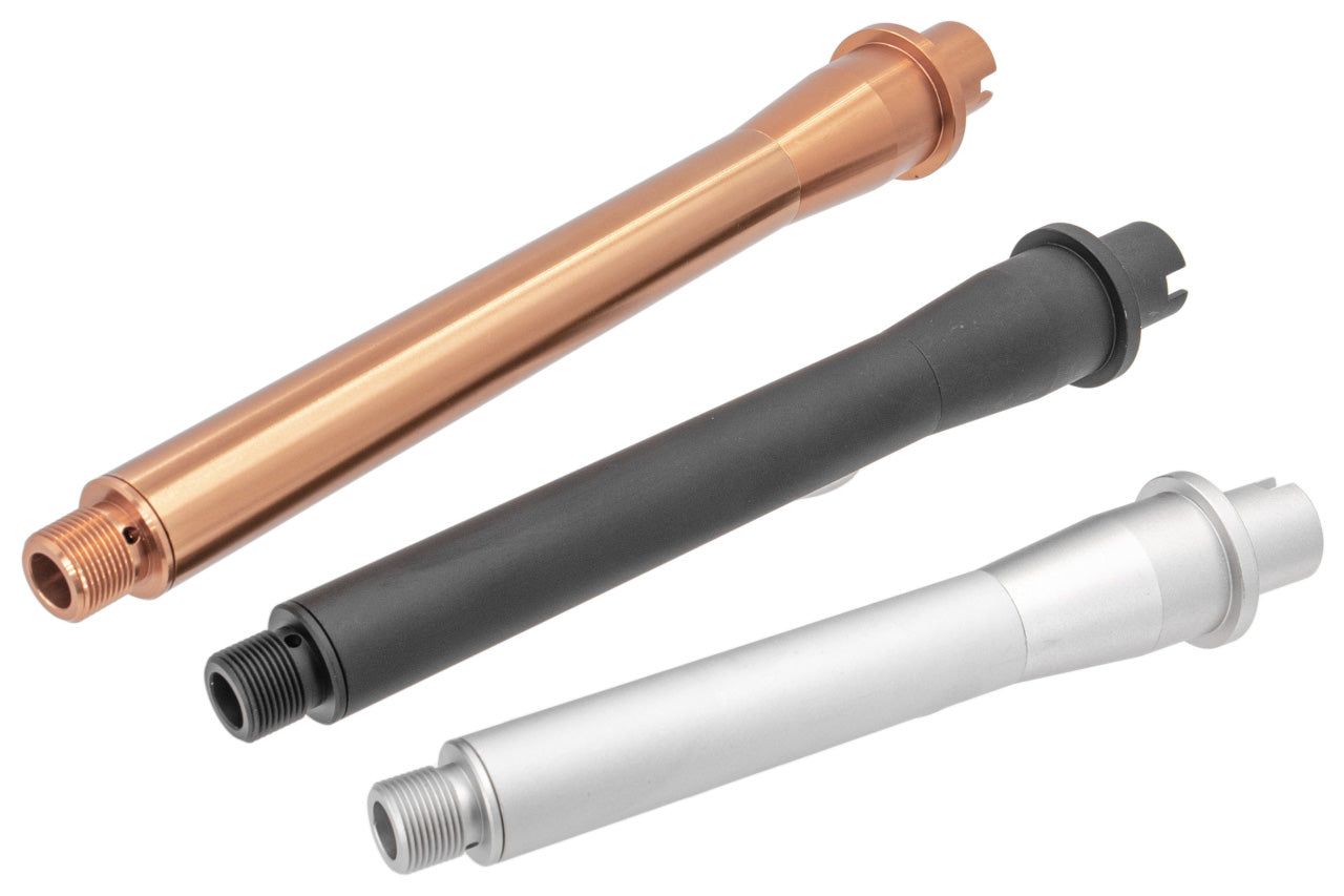 Revanchist Aluminum Outer Barrel For Marui TM M4 MWS MTR GBBR ( 6.5 / 7.5 / 8.5 / 9.5 / 10.3 / 11.5 inch ) ( Black / Bronze )-Silver-6.5 inch