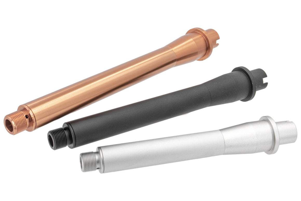 Revanchist Aluminum Outer Barrel For Marui TM M4 MWS MTR GBBR ( 6.5 / 7.5 / 8.5 / 9.5 / 10.3 / 11.5 inch ) ( Black / Bronze )-Silver-6.5 inch