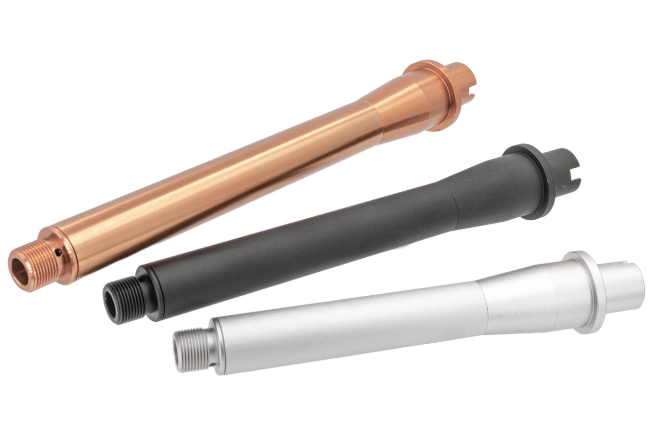 Revanchist Aluminum Outer Barrel For Marui TM M4 MWS MTR GBBR ( 6.5 / 7.5 / 8.5 / 9.5 / 10.3 / 11.5 inch ) ( Black / Bronze )-Silver-6.5 inch