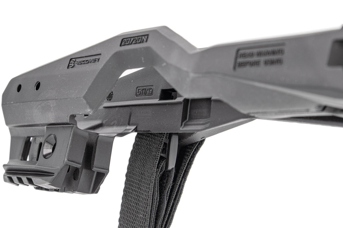 Recover Tactical 20/20NB Stabilizer Kit Brace Black for Glock 17 / 19 / 45 / 19X ( Fit for UMAREX / Cybergun / VFC Glock GBB Pistol Airsoft )