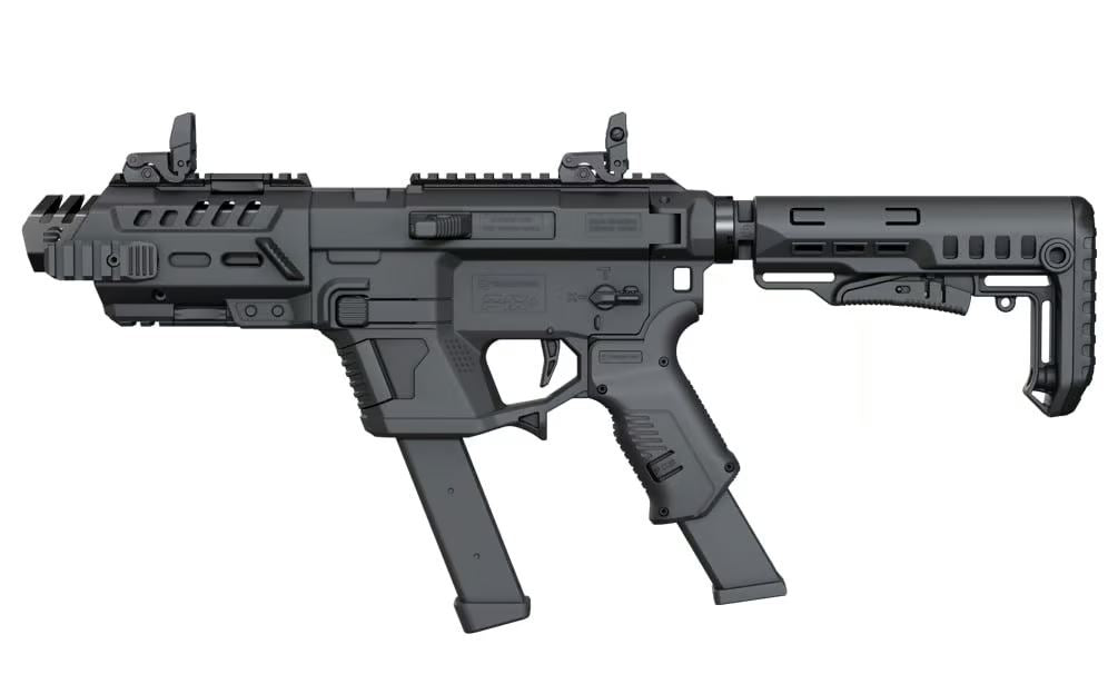 Recover Tactical P-IX+ Modular AR Platform for Pistols – For Umarex / VFC Glock 17 & 19 Airsoft Ver. ( Without Stock ) ( Black )