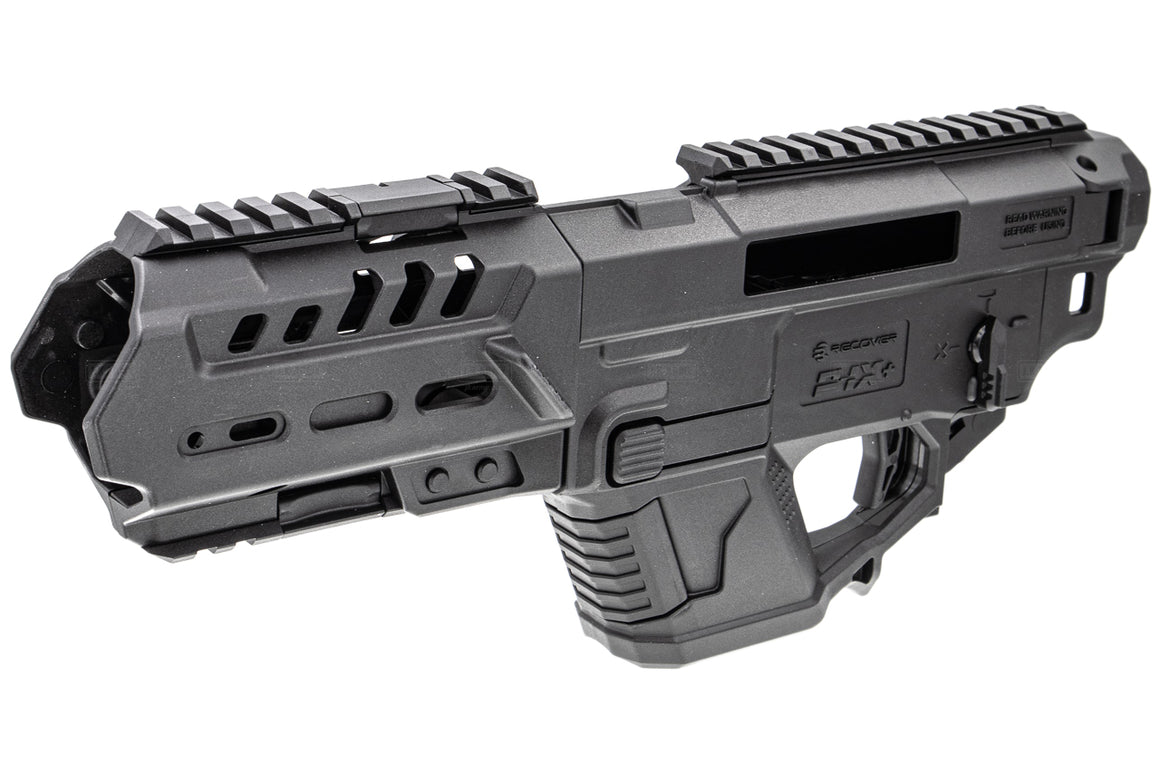 Recover Tactical P-IX+ Modular AR Platform for Pistols – For Umarex / VFC Glock 17 & 19 Airsoft Ver. ( Without Stock ) ( Black )