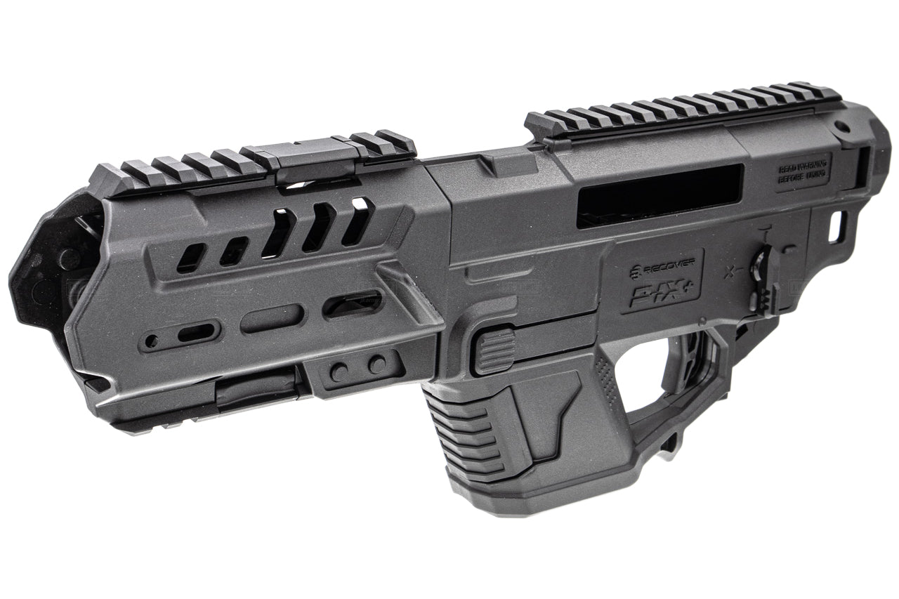Recover Tactical P-IX+ Modular AR Platform for Pistols – For Umarex / VFC Glock 17 & 19 Airsoft Ver. ( Without Stock ) ( Black )