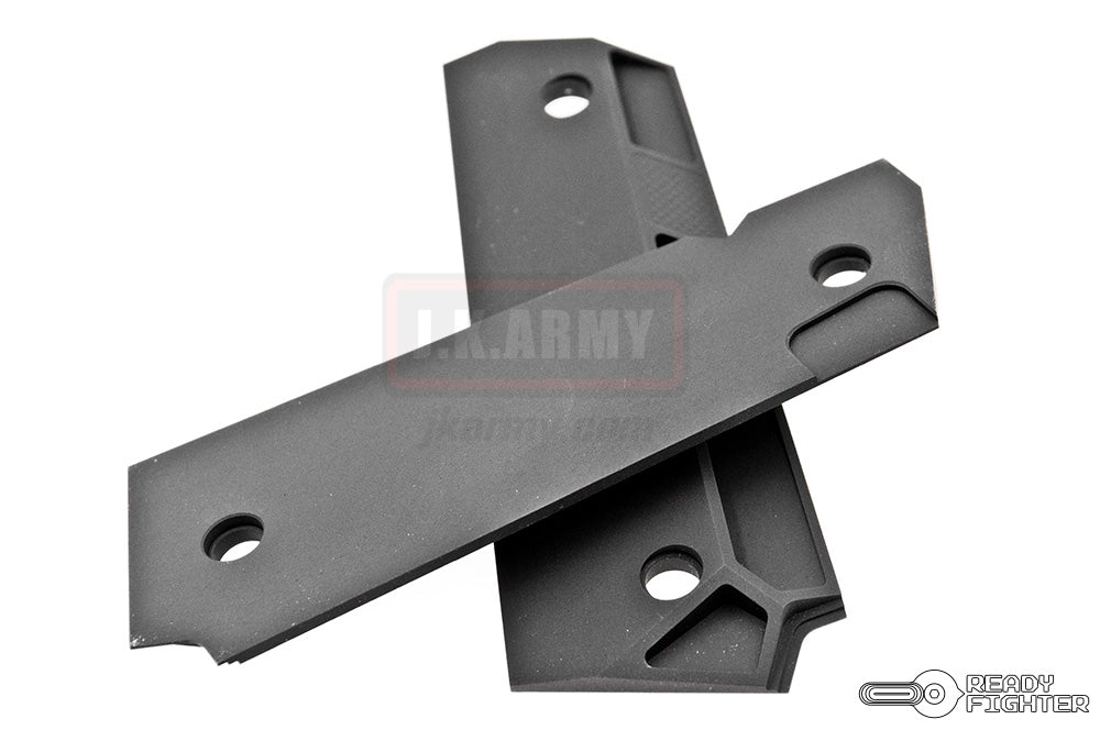 Ready Fighter AER Style 1911 Grip MOD 2 ( CNC 6061 Aluminum ) ( Black )