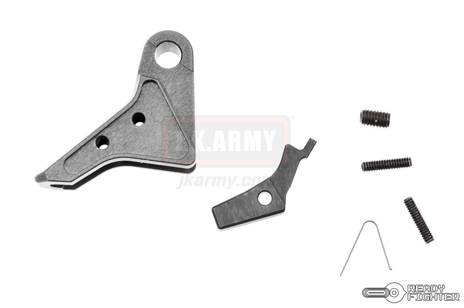 Ready Fighter FI Style CNC Aluminum Trigger G Series GBB Pistol ( TI Grey ) ( TM / KJ / WE / VFC G Model )
