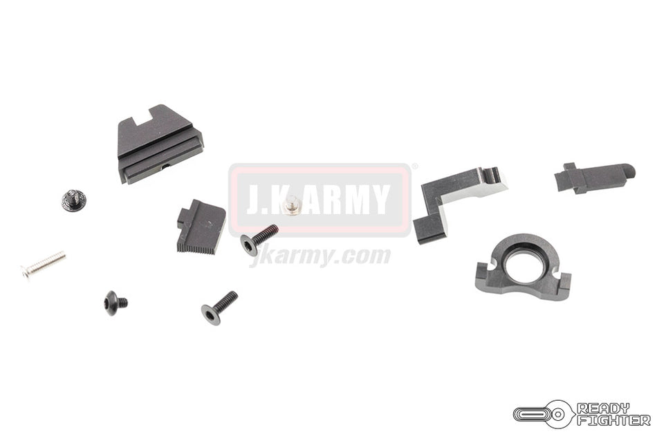Ready Fighter FI Style MARK 2 Slide Set For Marui 18C ( Black ) ( MK2 )