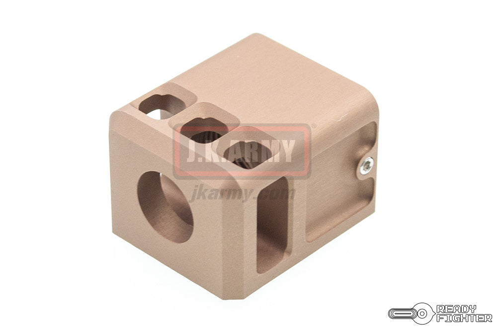 Ready Fighter TB Style V2 Micro Comp 14mm CW / CCW Thread ( FDE )-14mm Counter-Clockwise - ( 14CCW )
