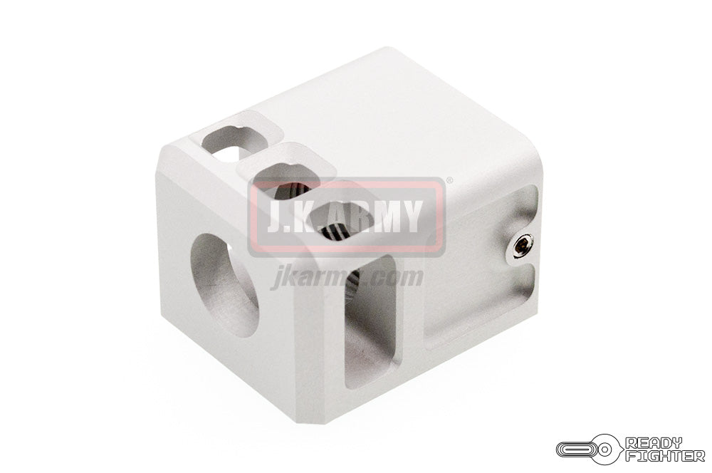 Ready Fighter TB Style V2 Micro Comp 14mm CW / CCW Thread ( Silver )-14mm Counter-Clockwise - ( 14CCW )