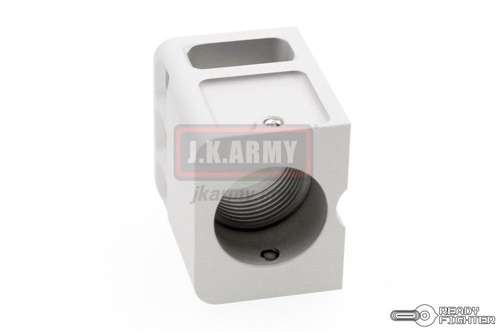 Ready Fighter TB Style V2 Micro Comp 14mm CW / CCW Thread ( Silver )-14mm Counter-Clockwise - ( 14CCW )