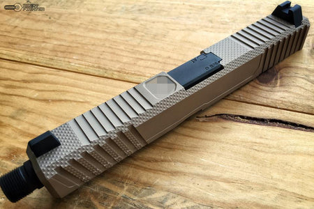 Ready Fighter Neo Style RMR Cut Slide Set For Marui Model 18 GBB ( Grey / Bronze )-Light Bronze