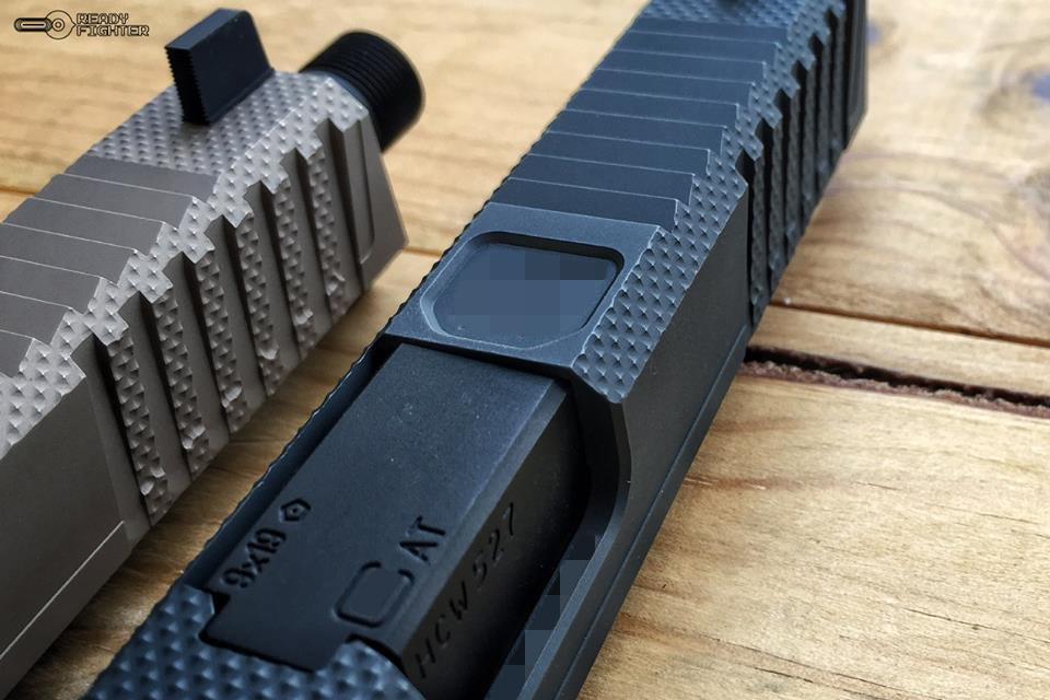 Ready Fighter Neo Style RMR Cut Slide Set For Marui Model 18 GBB ( Grey / Bronze )-Light Bronze