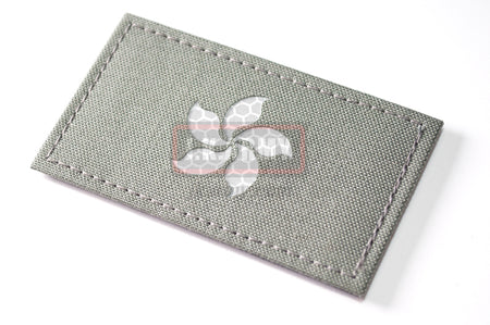 Reflective HKSAR ( Hong Kong ) Flag Patch - Grey ( Free Shipping )
