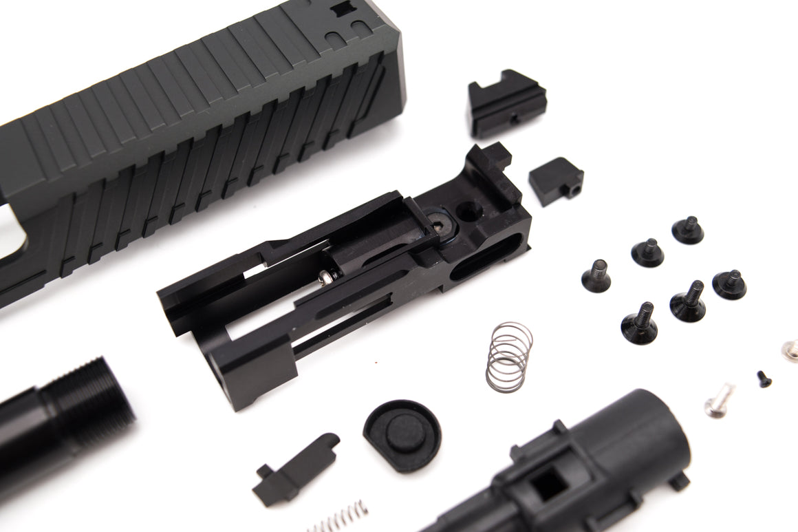 JagerWerks Officially Licensed F9 RMR Cut Slide Set For Tokyo Marui G Model TM G17 Gen3 ( Black )