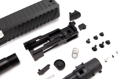 JagerWerks Officially Licensed F9 RMR Cut Slide Set For Tokyo Marui G Model TM G17 Gen3 ( Black )