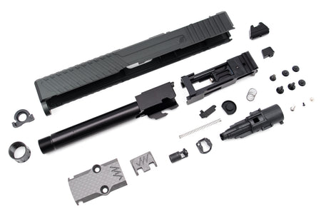 JagerWerks Officially Licensed F9 RMR Cut Slide Set For Tokyo Marui G Model TM G17 Gen3 ( Black )