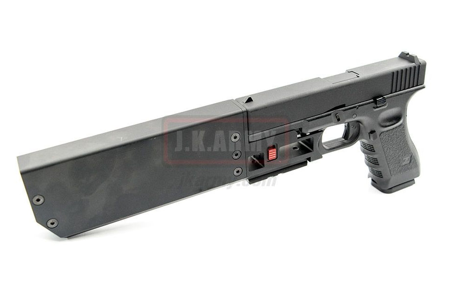 RGW FISH-917 Style Dummy Suppressor for Model 17 GBB Pistol Airsoft ( UMAREX Glock G17 / G19X / G45 )-919