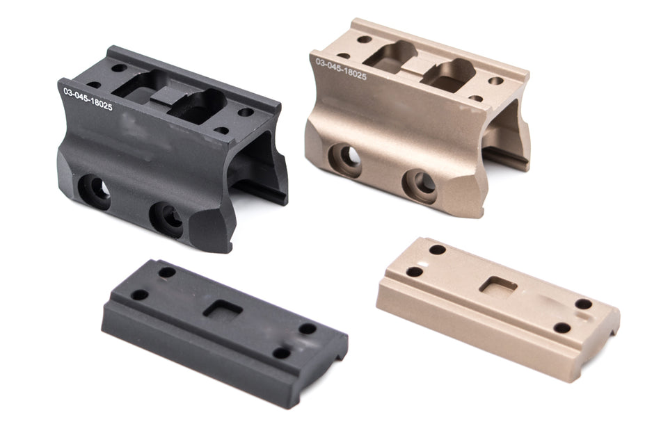 RGW DD Style Mount for T2 Red Dot Sight ( Black / DE )-Dark Earth ( DE )