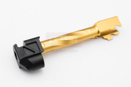 RGW PM Style Compensator Barrek Set for UMAREX / VFC G17 Gen 5 GBBP Series ( Long Ver. ) ( Gold )