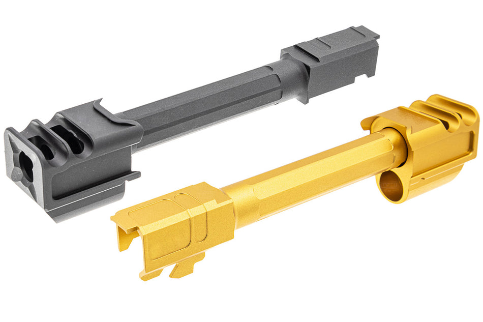 RGW A9 Style 2 Port Compensator Barrel Set For UMAREX / VFC Glock 17 G17 Gen 5 or Glock 45 Glcok 19X GBBP ( G34 G19X )-UMAREX / VFC G45 / G19X GBBP-Black