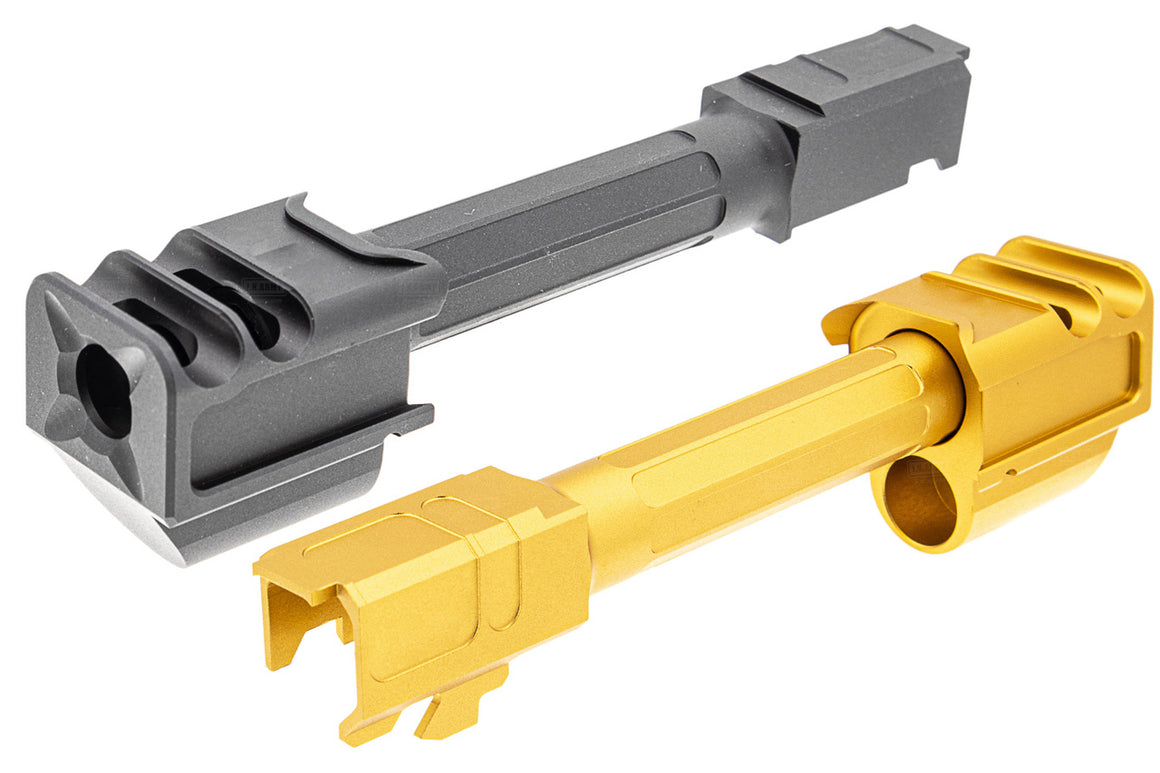 RGW A9 Style 2 Port Compensator Barrel Set For UMAREX / VFC Glock 17 G17 Gen 5 or Glock 45 Glcok 19X GBBP ( G34 G19X )-UMAREX / VFC G45 / G19X GBBP-Black