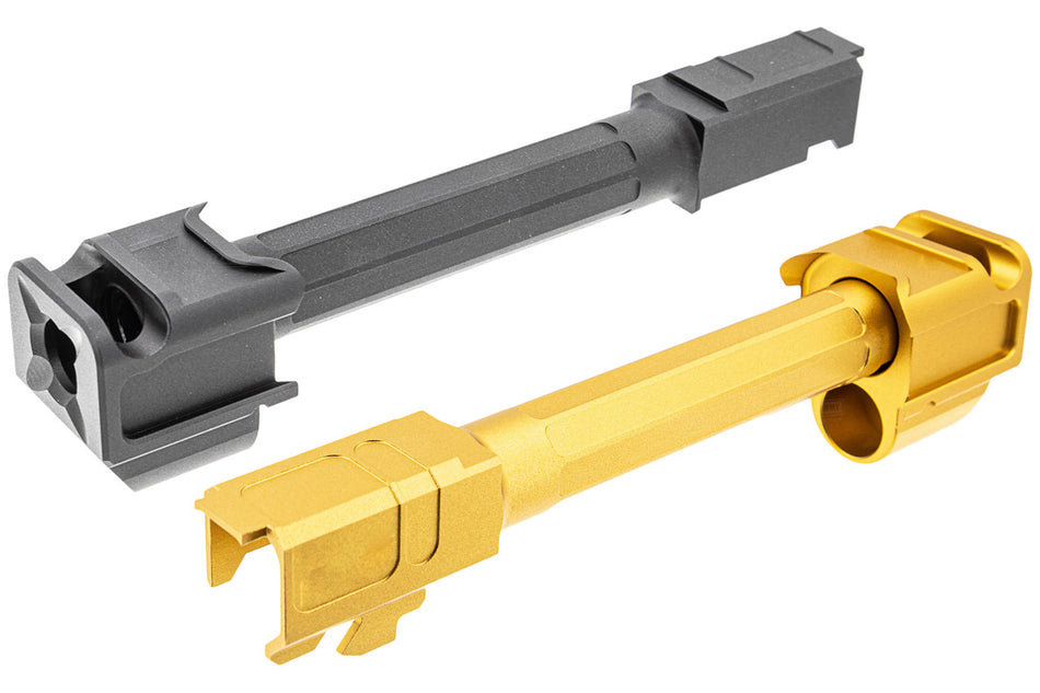 RGW A9 Style 1 Port Compensator Barrel Set For UMAREX / VFC Glock 17 G17 Gen 5 or Glock 45 Glcok 19X GBBP ( G34 G19X )-UMAREX / VFC G45 / G19X GBBP-Black