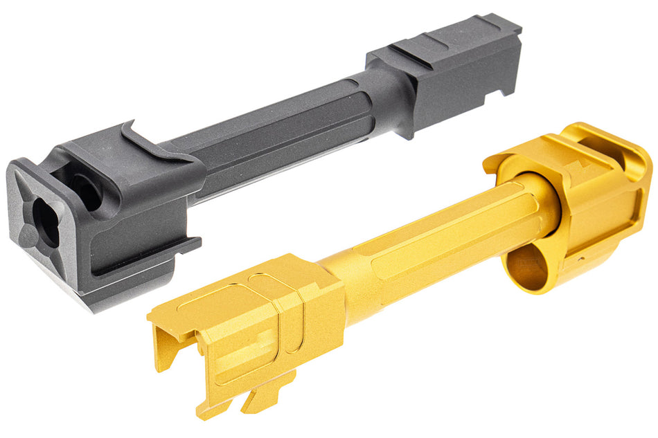 RGW A9 Style 1 Port Compensator Barrel Set For UMAREX / VFC Glock 17 G17 Gen 5 or Glock 45 Glcok 19X GBBP ( G34 G19X )-UMAREX / VFC G45 / G19X GBBP-Black