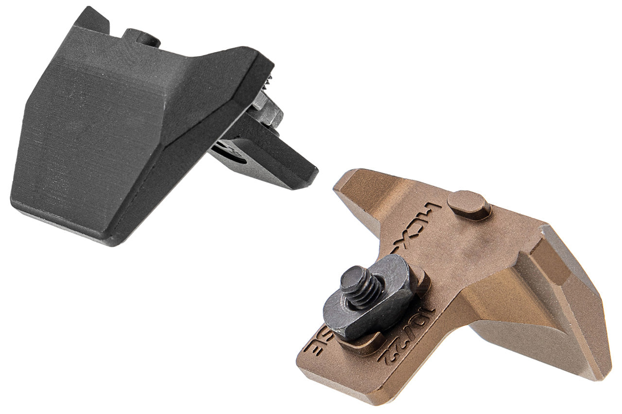 RGW Quicken R Style Handstop for M-LOK / MCX Style Rail ( Black / DE )-Dark Earth ( DE )