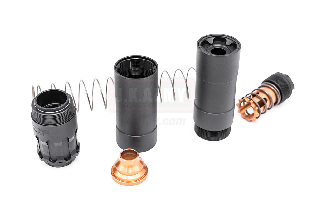 RGW OBS 9mm Style Dummy Barrel Extension for UMAREX / VFC MP5 / 14mm CCW Thread Adapter / Maruyama SCW-9 PRO-G GBB ( Black )