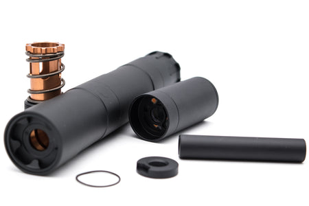 RGW OBS 9mm Style Dummy Barrel Extension with Tracer Ver. for UMAREX / VFC MP5 / 14mm CCW Thread Adapter ( Black )