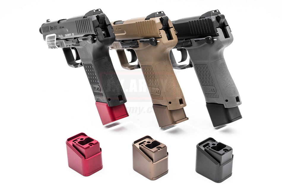Pro-Arms Mag Extension for Umarex / VFC HK45 CT GBB Pistol-Red