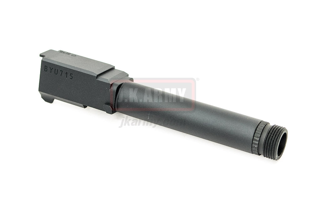 Pro-Arms Airsoft Aluminum 14mm CCW Threaded Outer Barrel for TM Model 19 GBB Pistol ( BK )