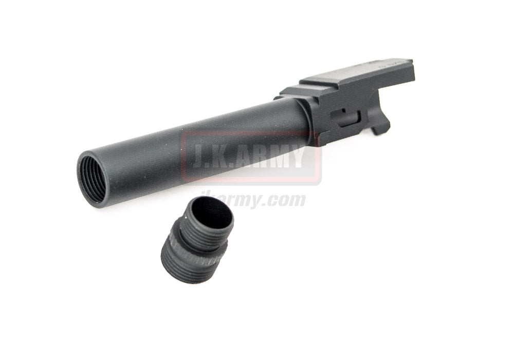 Pro-Arms Airsoft Aluminum 14mm CCW Threaded Outer Barrel for TM Model 19 GBB Pistol ( BK )