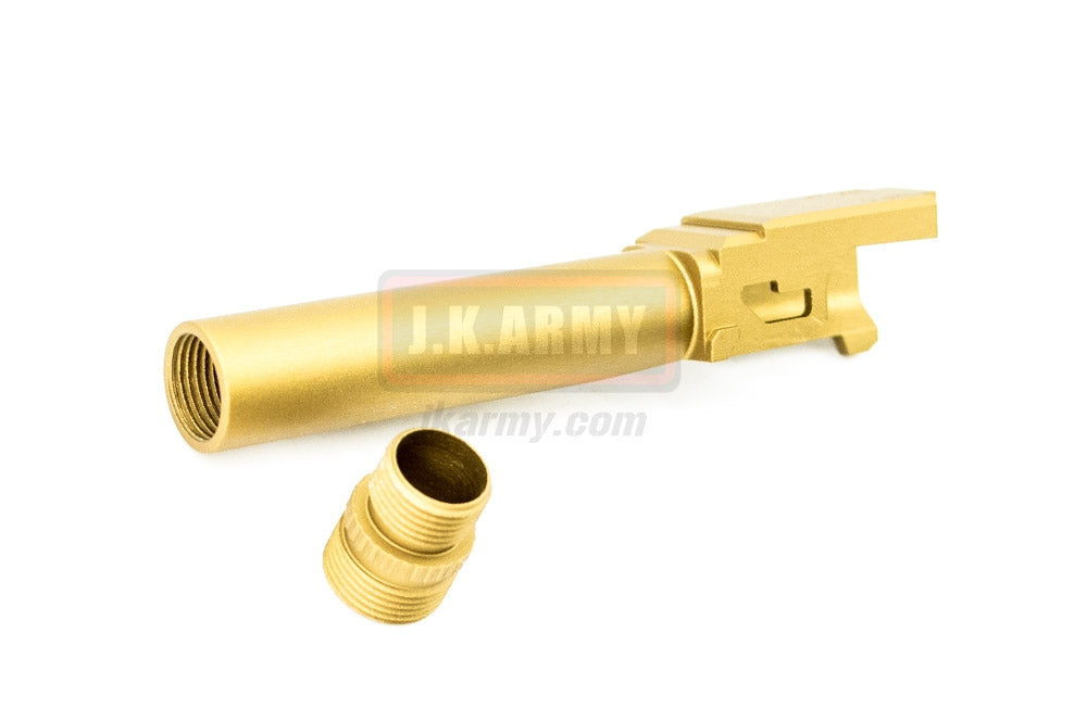 Pro-Arms Airsoft Aluminum 14mm CCW Threaded Outer Barrel for TM Model 19 GBB Pistol ( GD )