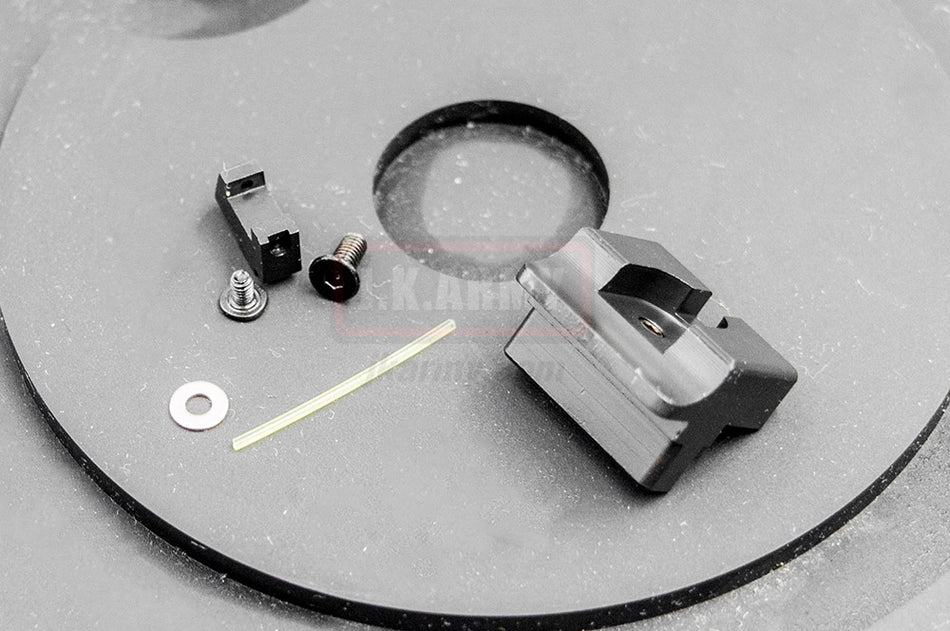 Pro-Arms Airsoft T Style Steel Fiber Optic Sight for Tokyo Marui G Series GBBP