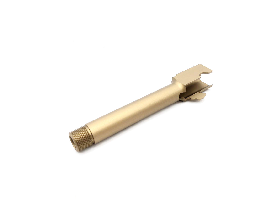 Pro-Arms Aluminum 14mm CCW Threaded Outer Barrel for Umarex / VFC Glock G17 Gen 3 GBBP ( Gen3 Only ) ( Gold )