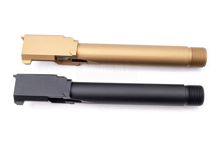 Pro-Arms Airsoft Aluminum 14mm CCW Threaded Outer Barrel for TM G17 Gen4 GBBP Series ( Black / Tin-Gold )-Gold