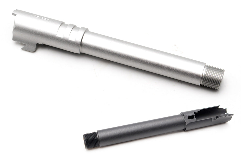 Pro-Arms 14mm CCW Threaded Barrel for VFC / Stark Arms 1911GBBP Series ( Black / Silver )-Silver