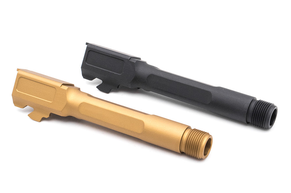 Pro-Arms S Type 14mm CCW Thread Barrel for UMAREX / VFC Glock 19X / Gen4 / G45 ( Black / Ti-Gold )-Titanium Gold