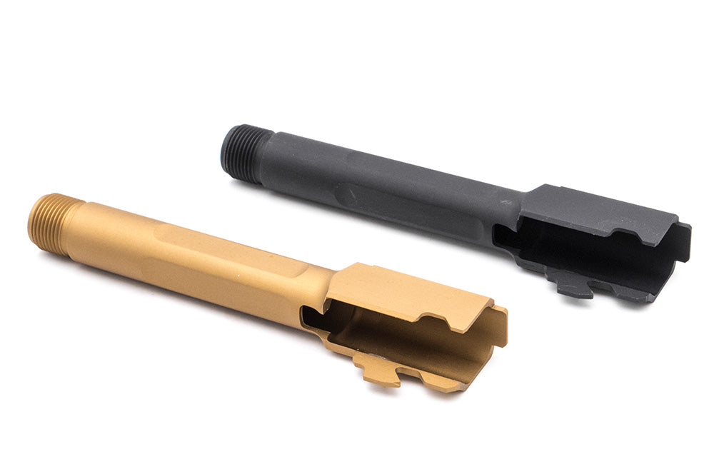 Pro-Arms S Type 14mm CCW Thread Barrel for UMAREX / VFC Glock 19X / Gen4 / G45 ( Black / Ti-Gold )-Titanium Gold