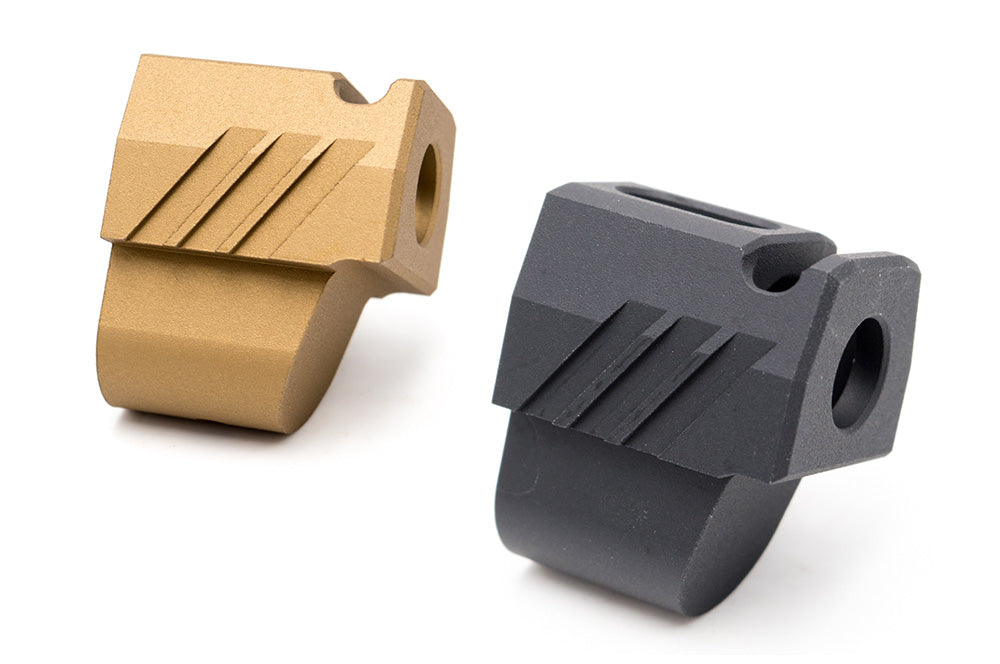 Pro-Arms 14mm CCW Dummy Compensator For SIG / VFC M17 / M18 ( SIG AIR P320 6mm GBB Pistol ) ( Black / Tin )-Tan