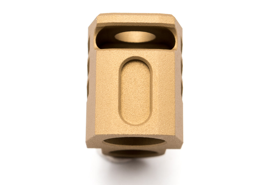 Pro-Arms 14mm CCW Dummy Compensator For SIG / VFC M17 / M18 ( SIG AIR P320 6mm GBB Pistol ) ( Black / Tin )-Tan