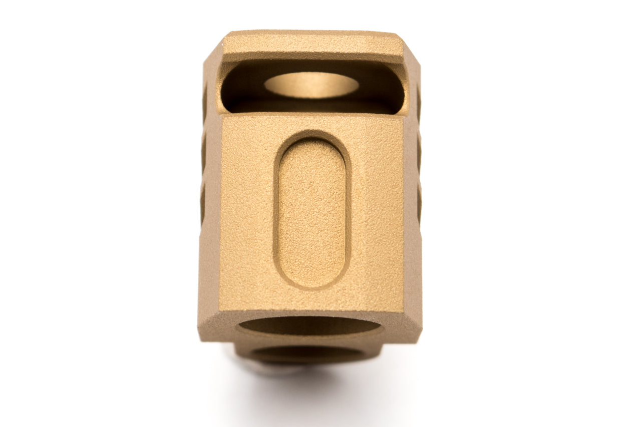 Pro-Arms 14mm CCW Dummy Compensator For SIG / VFC M17 / M18 ( SIG AIR P320 6mm GBB Pistol ) ( Black / Tin )-Tan