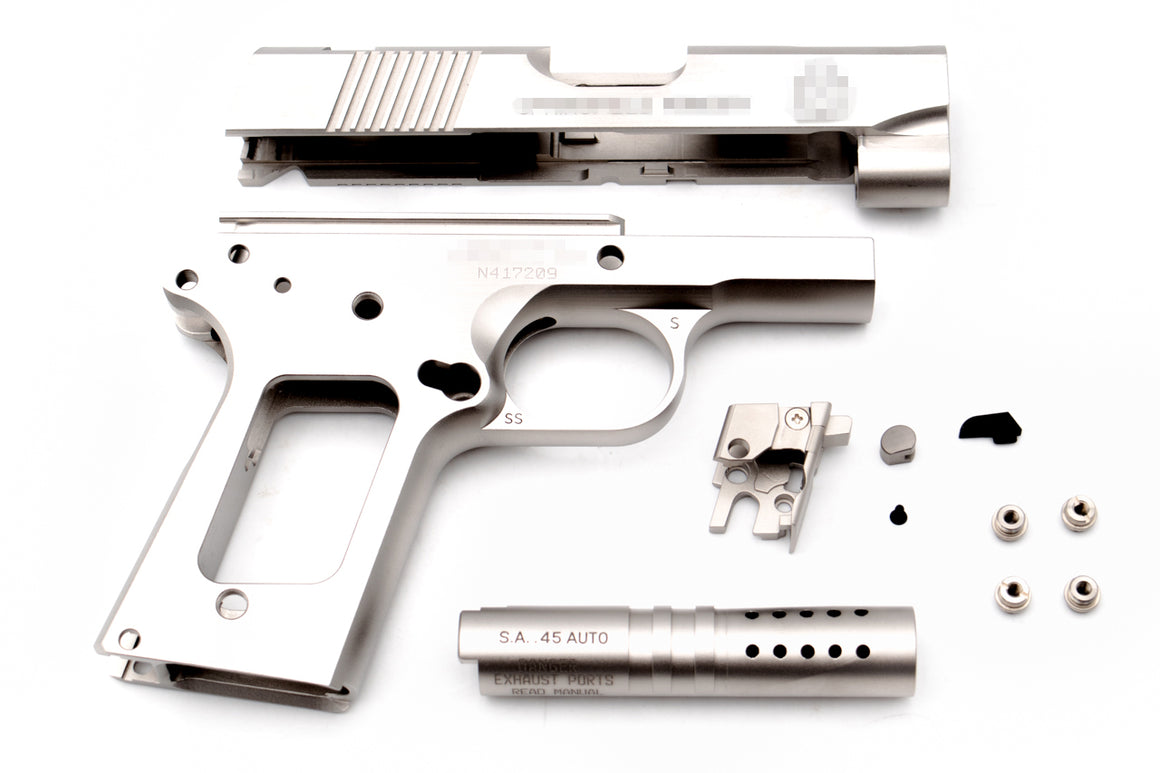 Pro-Arms SPR Style Stainless Steel Kit for Marui TM V10 GBBP Series ( Silver Limited Edition )